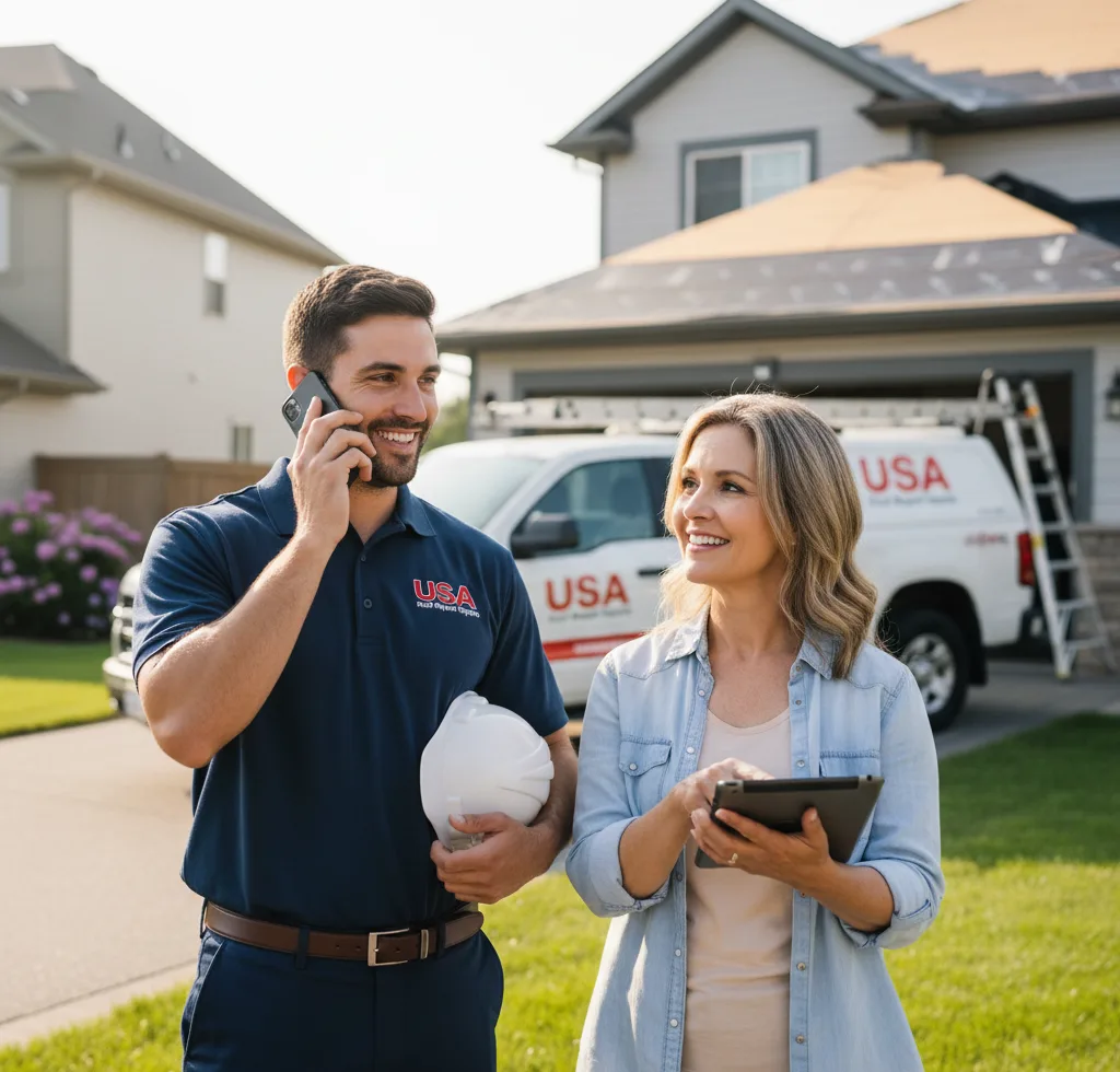 USA Roof Repair Experts customer support in Walton